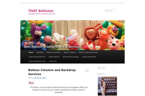 thatballoons.com site used Unicaevents