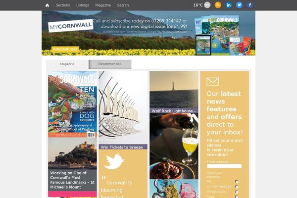 thatsmycornwall.com site used Mycornwall-2013