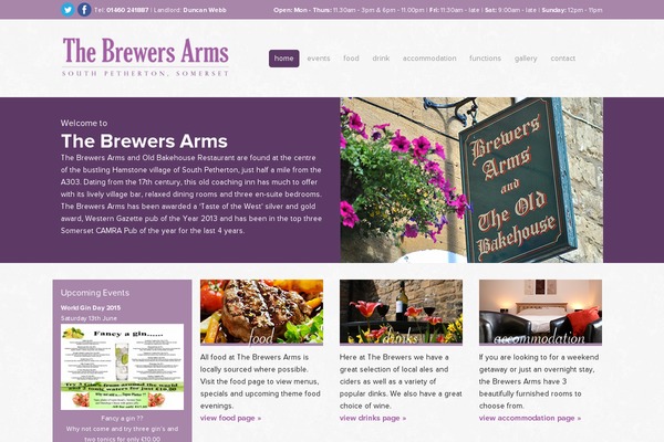 brewers theme websites examples