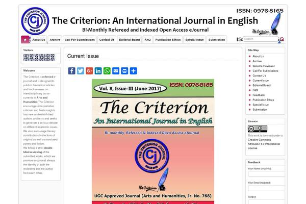 the-criterion.com site used Sharp-letters