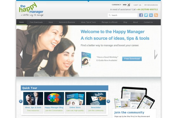 the-happy-manager.com site used Happymanager