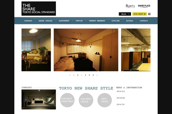 the-share.jp site used Rebita
