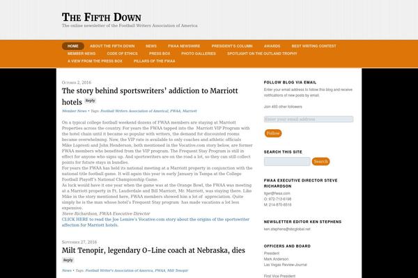 WordPress website example screenshot