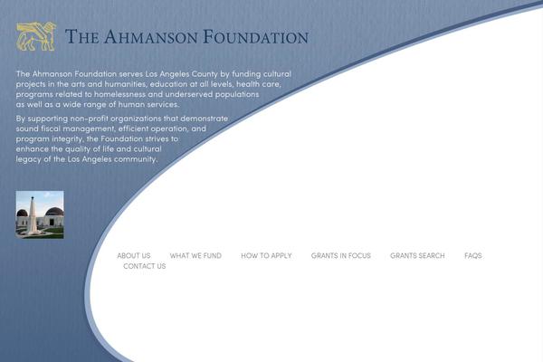 theahmansonfoundation.org site used Taf