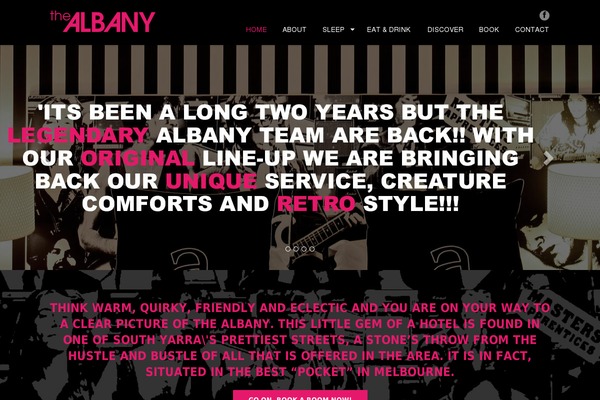 albany theme websites examples