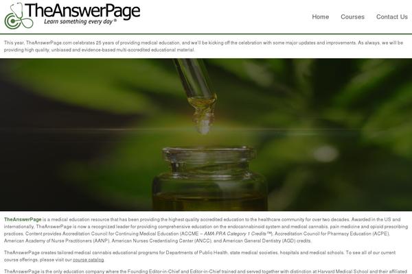 theanswerpage.com site used Dhwp-template1.5