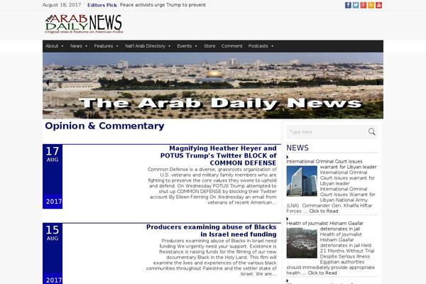 thearabdailynews.com site used Pressbook-premium