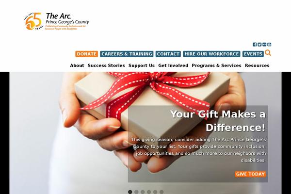 thearcofpgc.org site used Arcprincegeorge