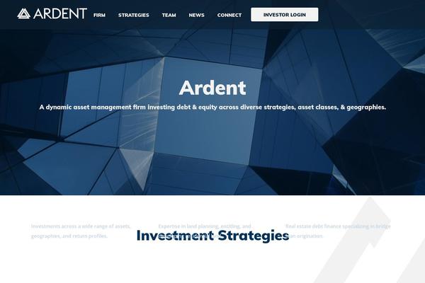 theardentcompanies.com site used Ardent