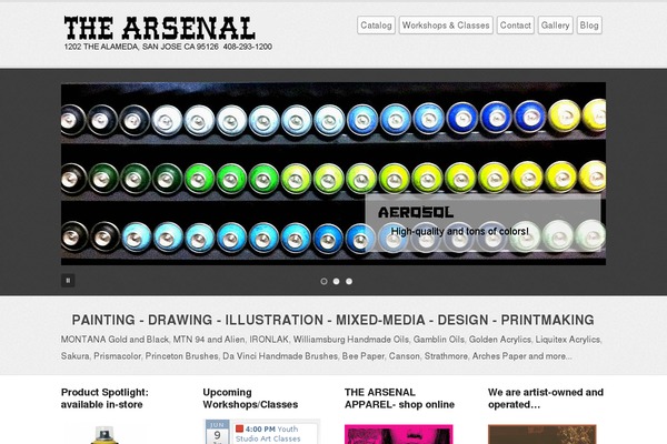 WordPress website example screenshot