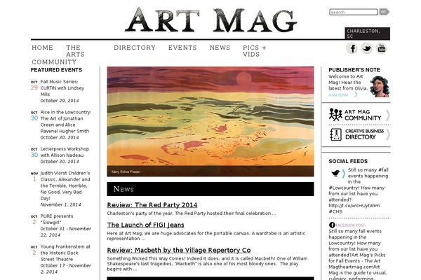 Artmag theme websites examples