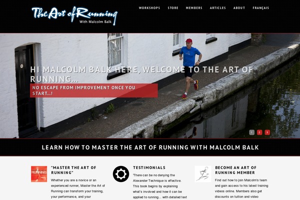 theartofrunning.com site used Artofrunning