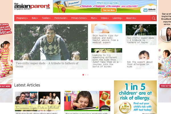 theasianparent.com site used Tap-redesign