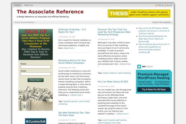 theassociatereference.com site used WP Blog