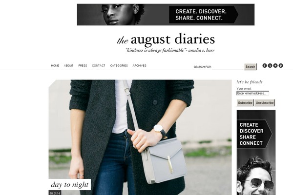 theaugustdiaries.com site used Pipdig-minim