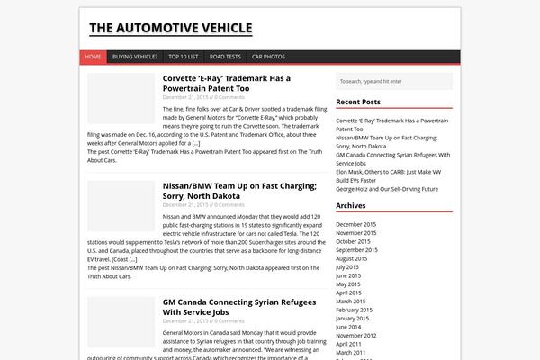 theautomotivevehicle.com site used Impressive-blog
