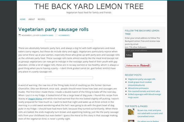 WordPress website example screenshot