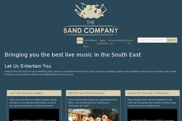 thebandcompany.co.uk site used Web-news