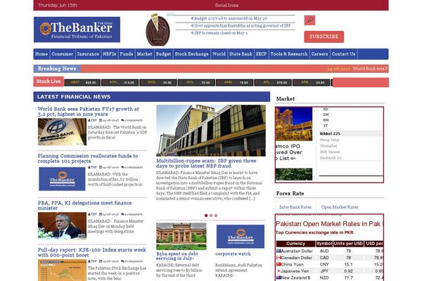 thebanker.com.pk site used Thebanker