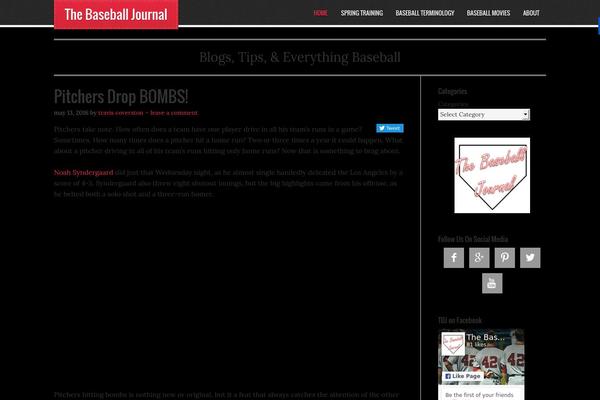 thebaseballjournal.com site used Eleven40