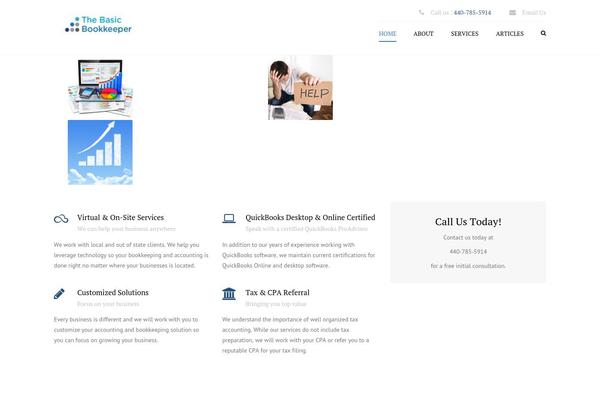 Accounting theme site design template sample