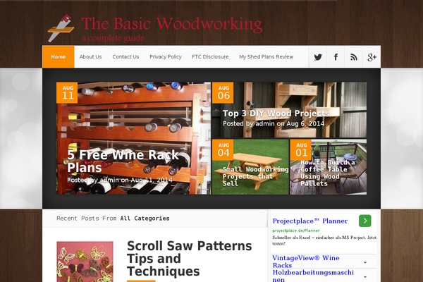 thebasicwoodworking.com site used Nexus Child