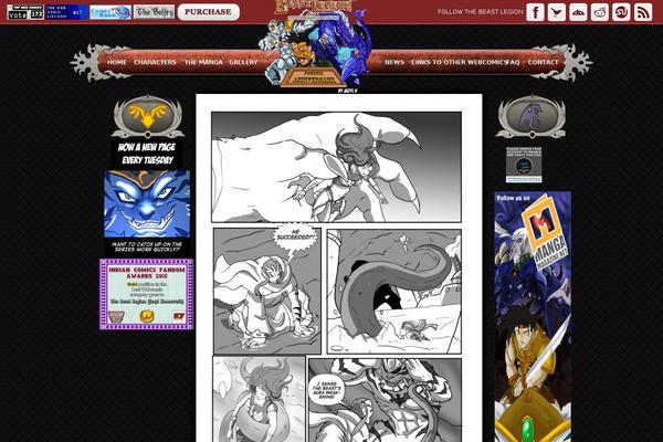 thebeastlegion.com site used ComicPress