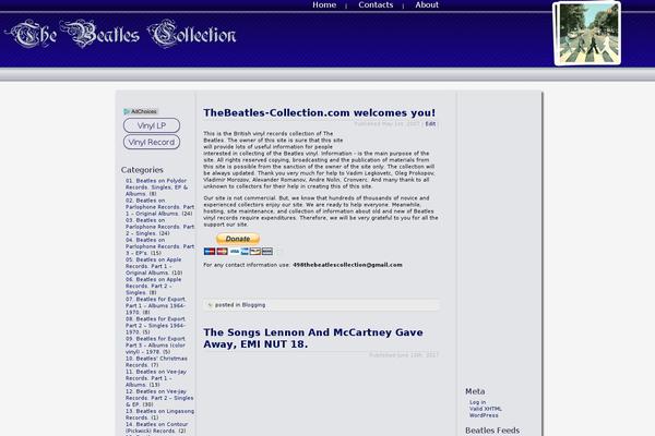 thebeatles-collection.com site used Tbc-theme