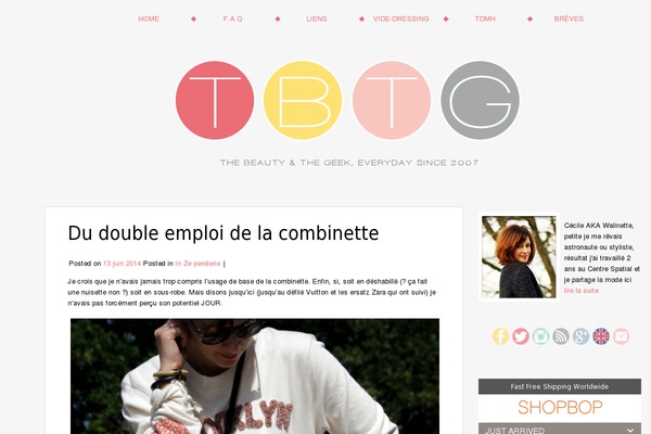 thebeautyandthegeek.fr site used Presso Child