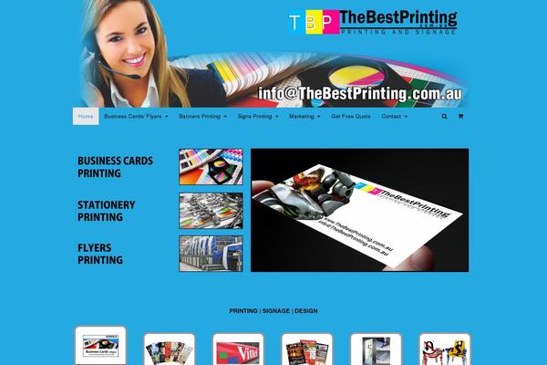thebestprinting.com.au site used Printingsignagedesign