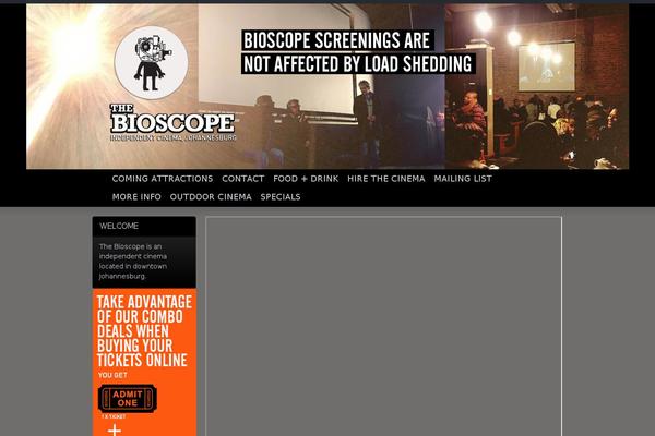 thebioscope.co.za site used The-bioscope