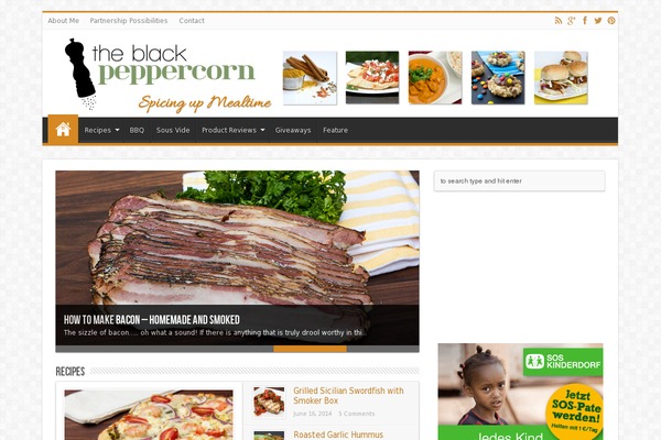 theblackpeppercorn.com site used The-black-peppercorn