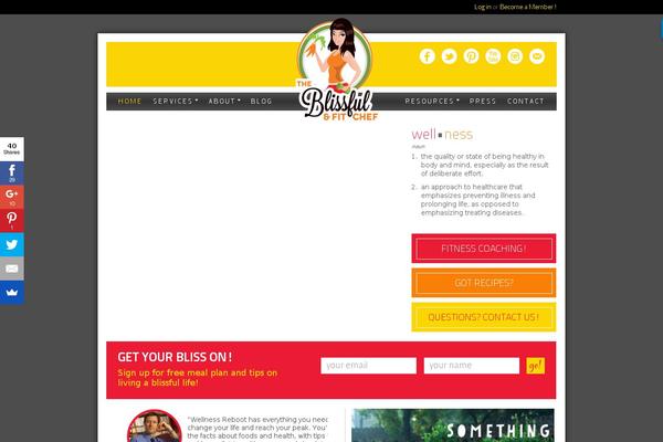 theblissfulchef.com site used Astra-child-theme