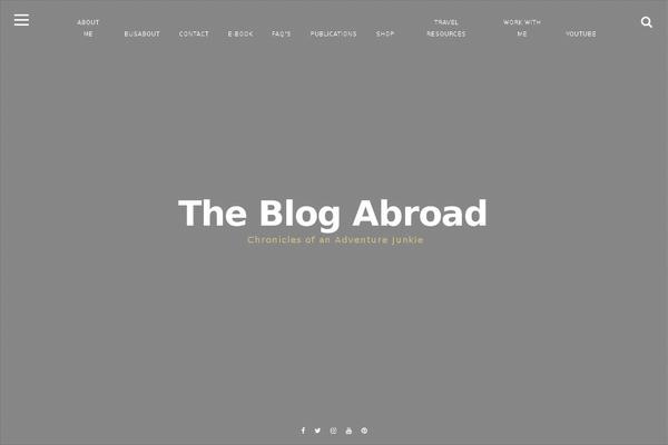 theblogabroad.com site used Fortunato-pro