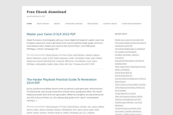 WordPress website example screenshot