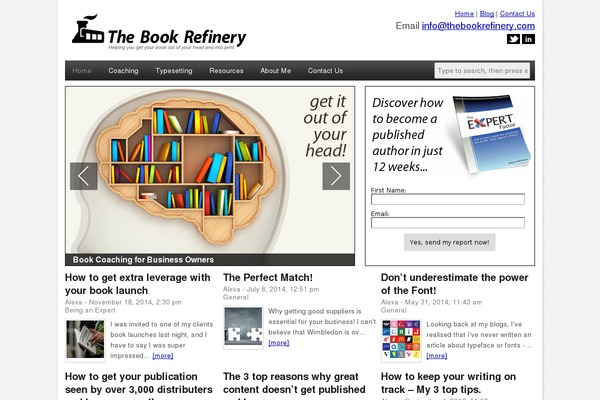 thebookrefinery.com site used Dynamik Gen