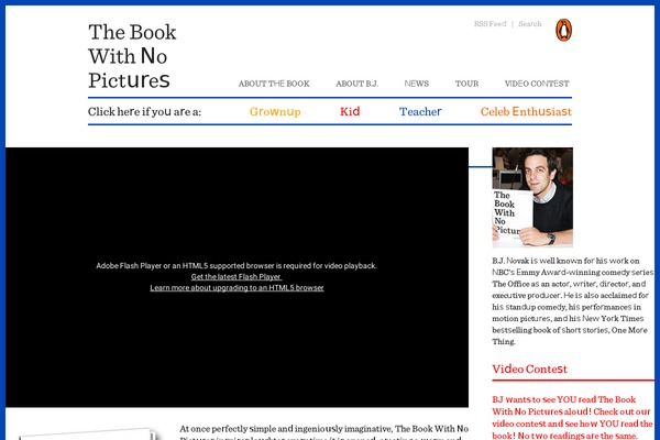 thebookwithnopictures.com site used Bwnp