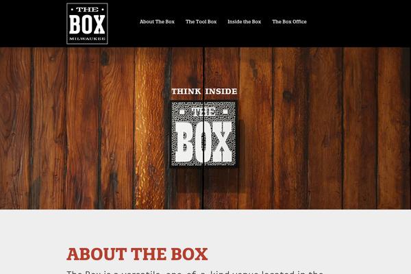 Box theme site design template sample