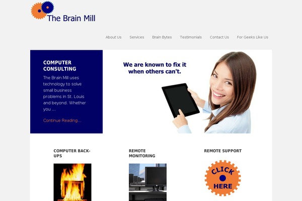 thebrainmill.com site used Designn