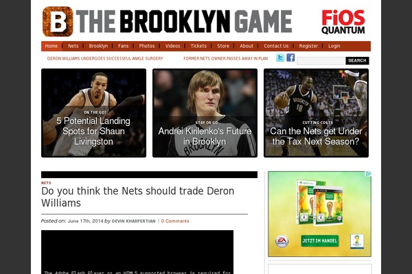 thebrooklyngame.com site used Schnepstheme