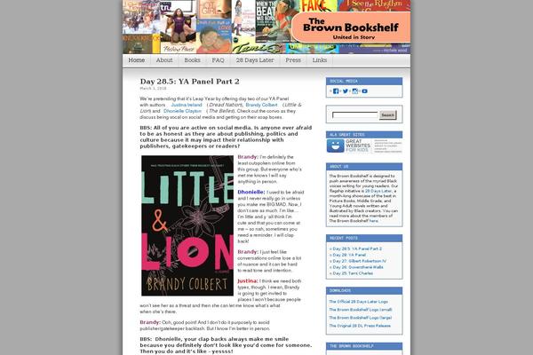 thebrownbookshelf.com site used Brown-bookshelf