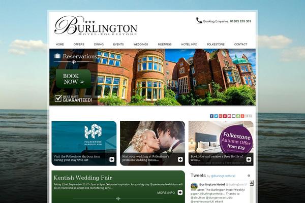 burlington theme websites examples