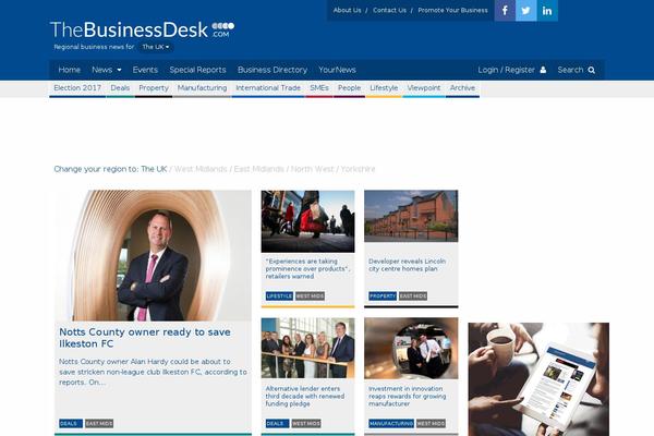 thebusinessdesk.com site used The-business-desk