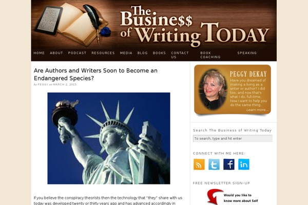 thebusinessofwritingtoday.com site used Blogood