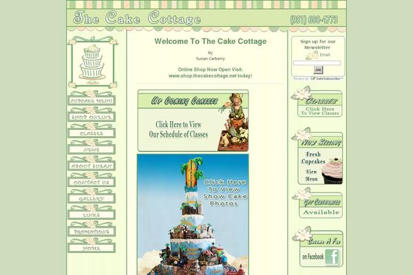 Cake theme site design template sample