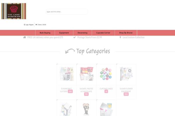 thecakedecorationshop.com site used Cdctheme81-child