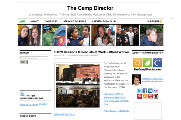 thecampdirector.com site used Businessly_child