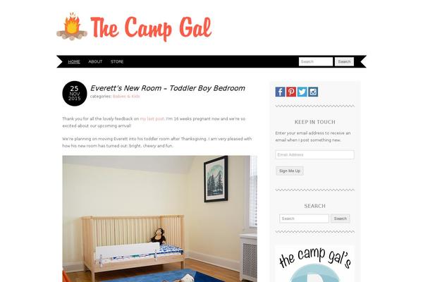 thecampgal.com site used Adelle