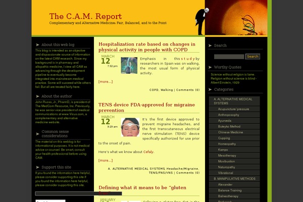 thecamreport.com site used Kenta-groovy-blog