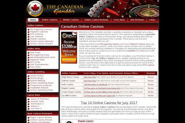 thecanadiangambler.com site used Thecanadiangambler
